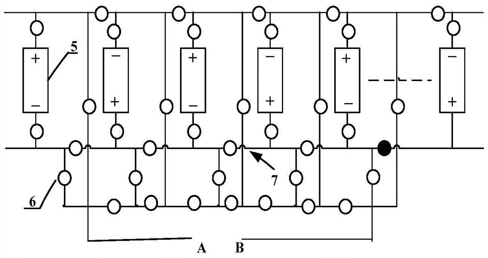 Electric vehicle battery unit on-off and motor drive system and its control method