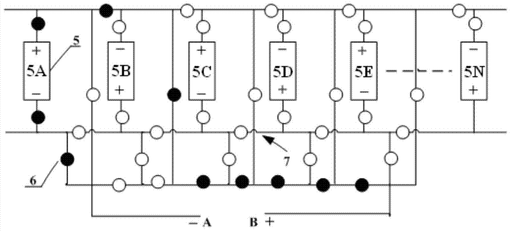 Electric vehicle battery unit on-off and motor drive system and its control method