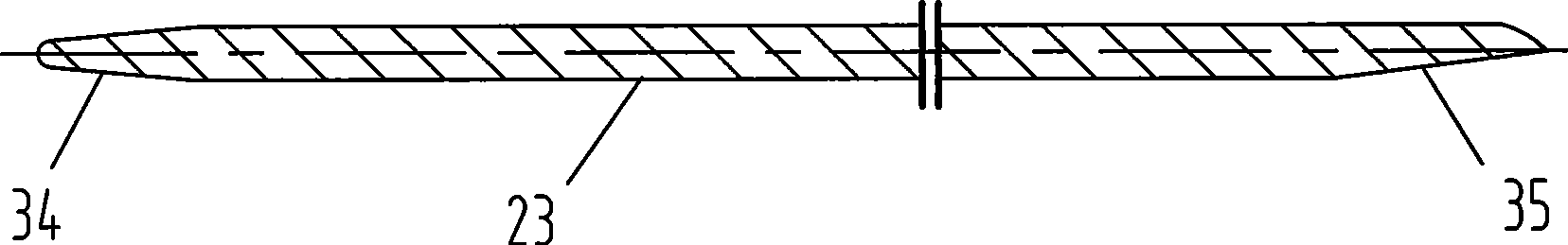 Core-loosing highly effective energy-conserving vertical diagonal flow pump