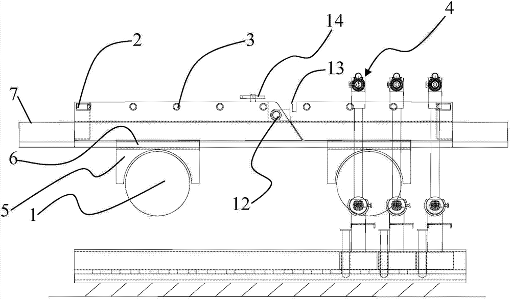 Online-detection side spraying angle adjusting device and adjusting method