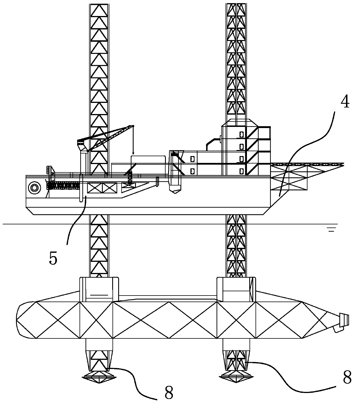 Offshore wind turbine installation method and installation system