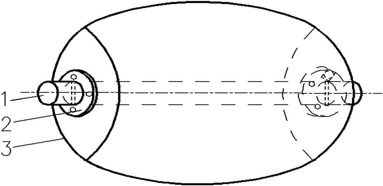 A kind of winding molding method of all-composite material shell