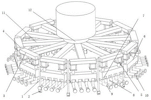 A large garment production line