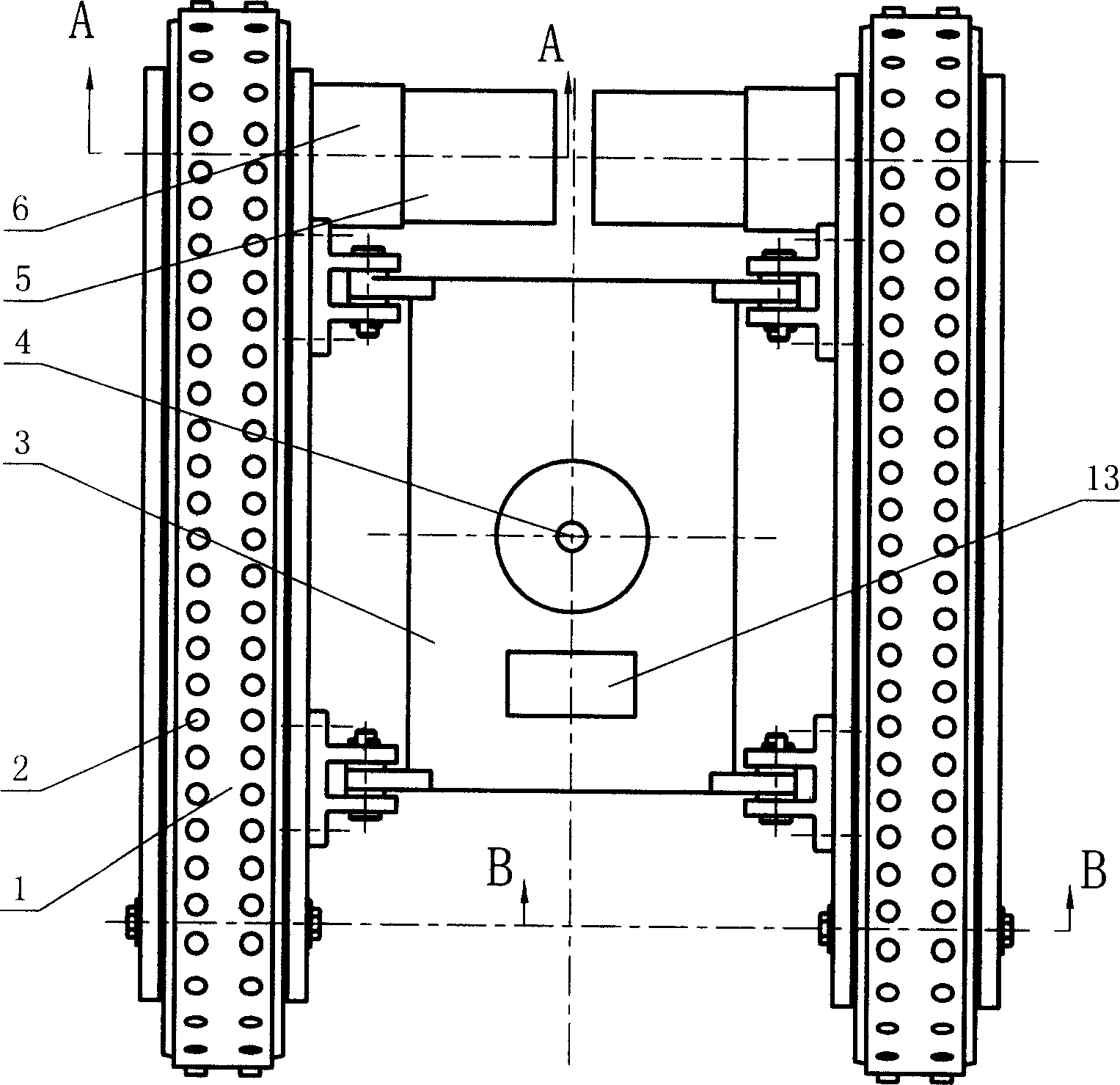 Magnetic-suction crawler type wall-creeping robot based on synchronous cogbelt