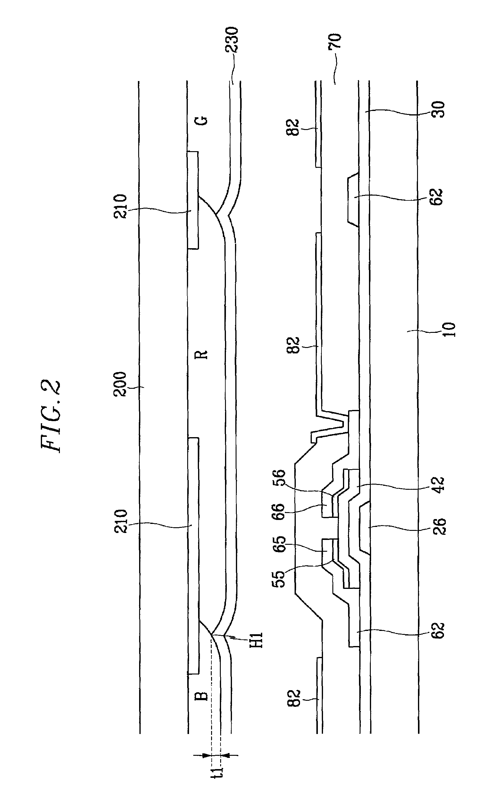 Color filter plate and thin film transistor plate for liquid crystal display, and methods for fabricating the plates