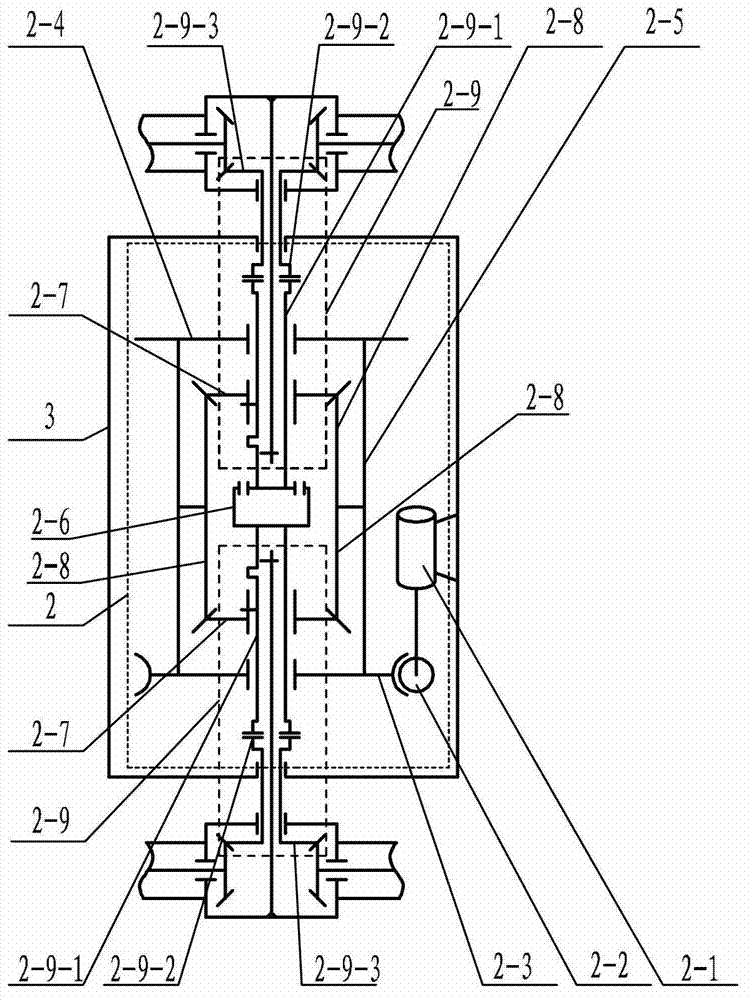 Six-wheel single drive folding extendable rocker arm type vehicle-mounted device