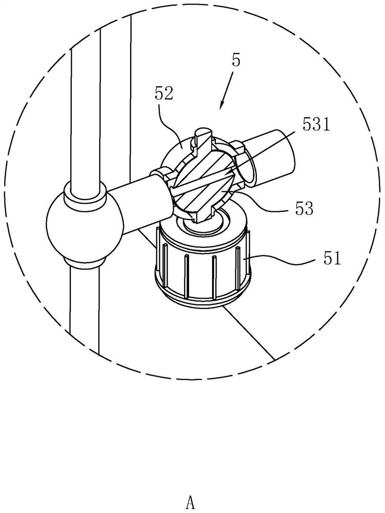 A suspended water mist fire extinguishing system