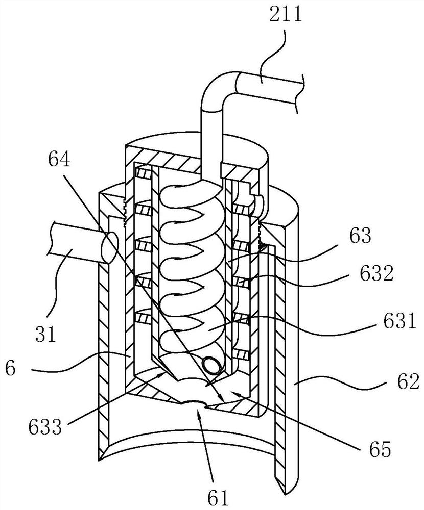 A suspended water mist fire extinguishing system