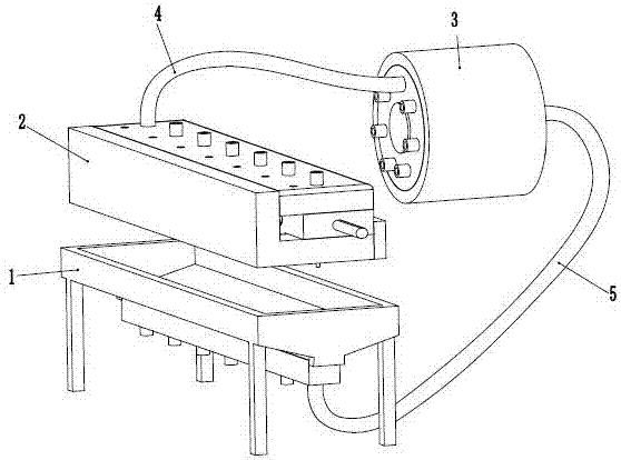 An energy-saving seeding device suitable for growing seedlings in plug trays