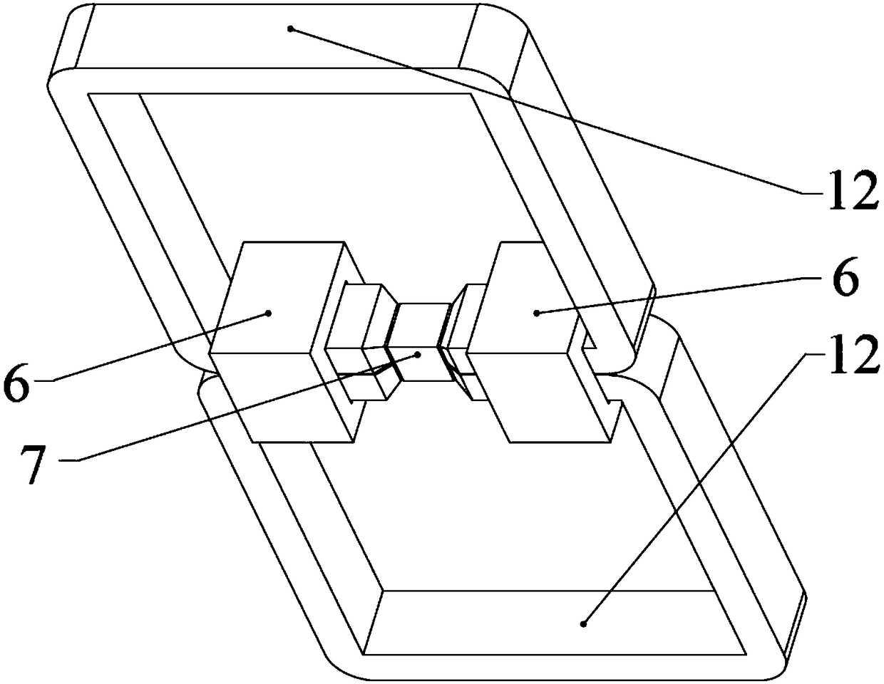 Spatial high-frequency rotation magnetic characteristic measuring system and measuring method