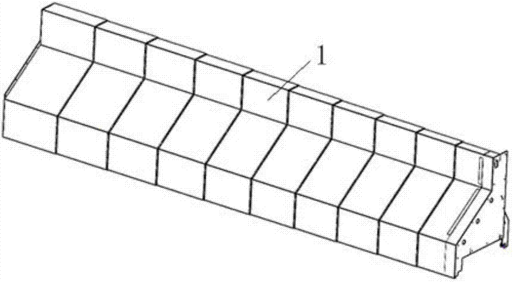 Horizontal stretchable type protection cover of large machining center machine tool