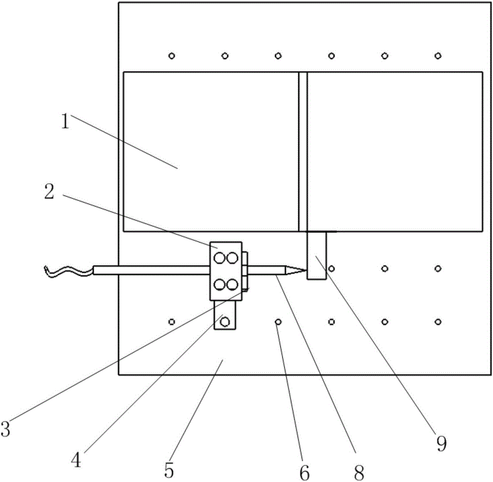 Measurement experiment device and determining method for thermal deformation critical point of numerical control machine tool