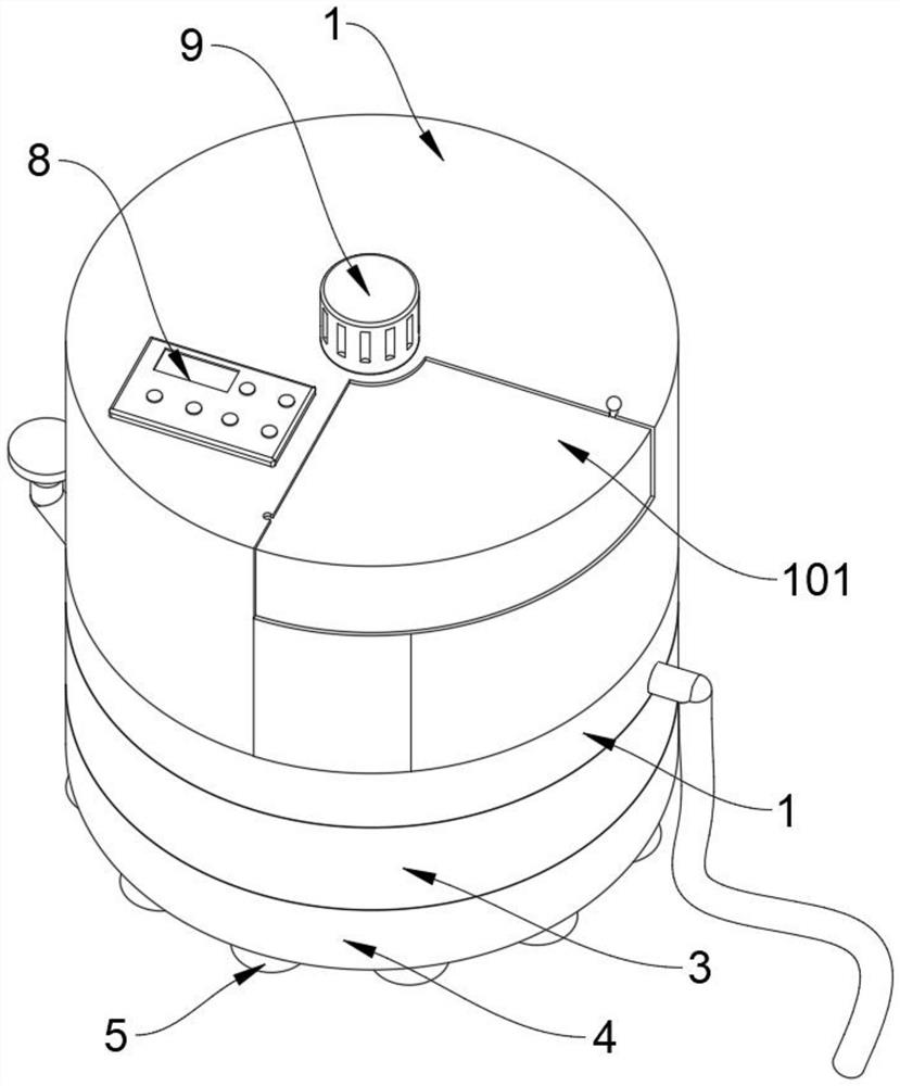 Thermometer multi-station batch disinfection device for clinical nursing