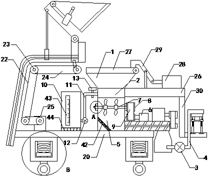 Building concrete conveyor