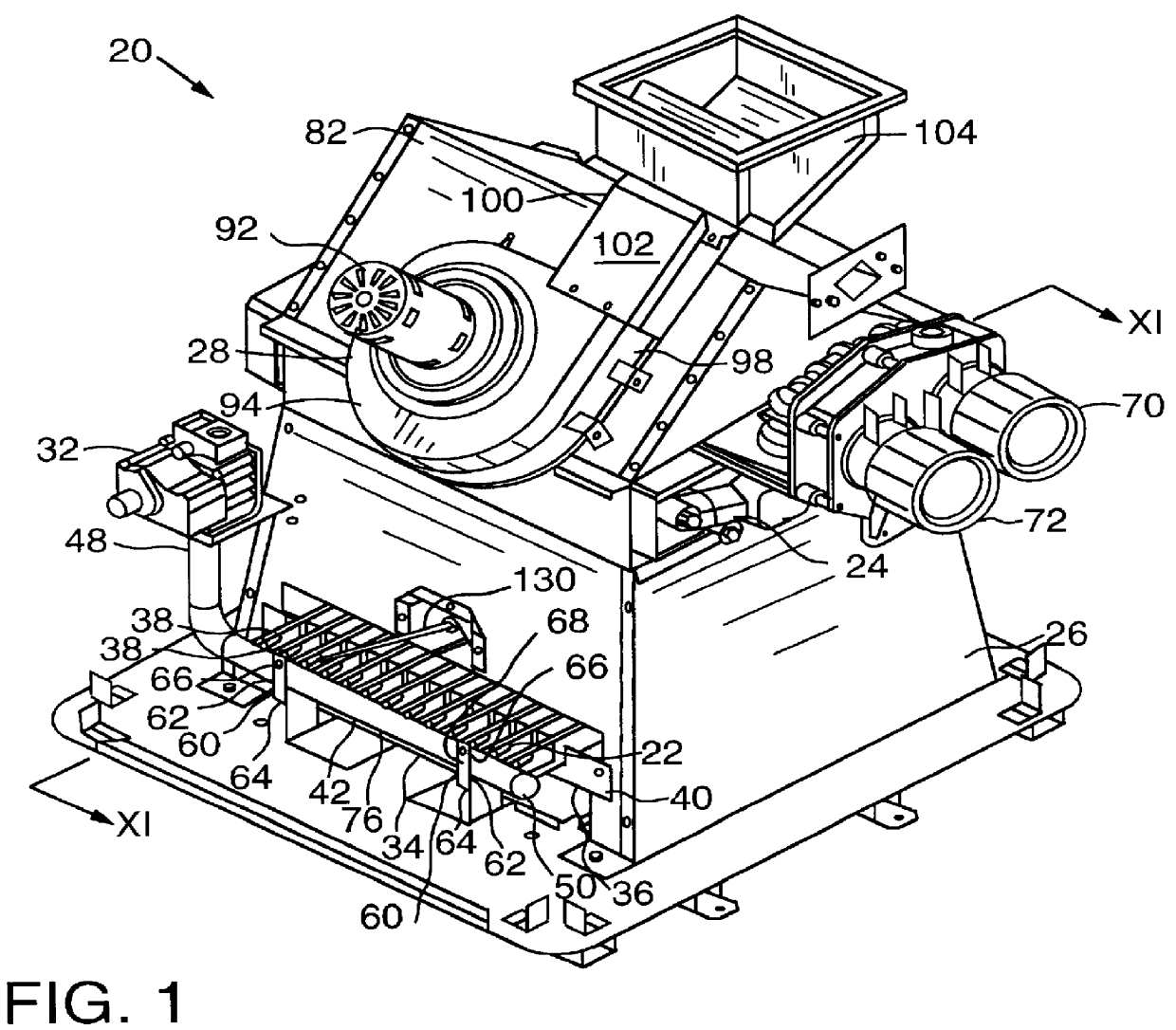 Direct fired outdoor heater and heating method