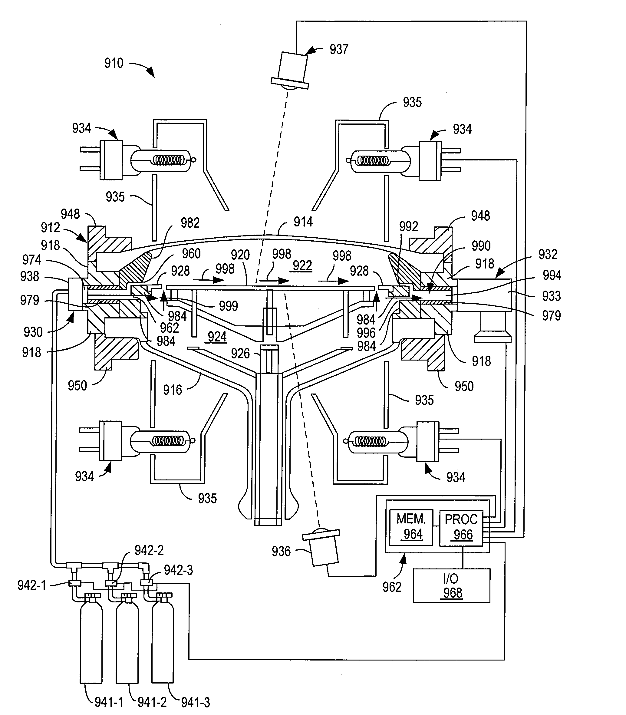 Polymeric coating of substrate processing system components for contamination control