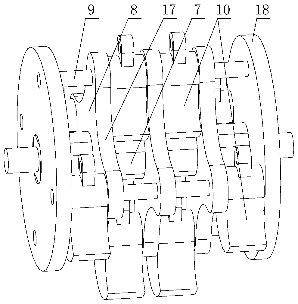 Paper tube crushing machine