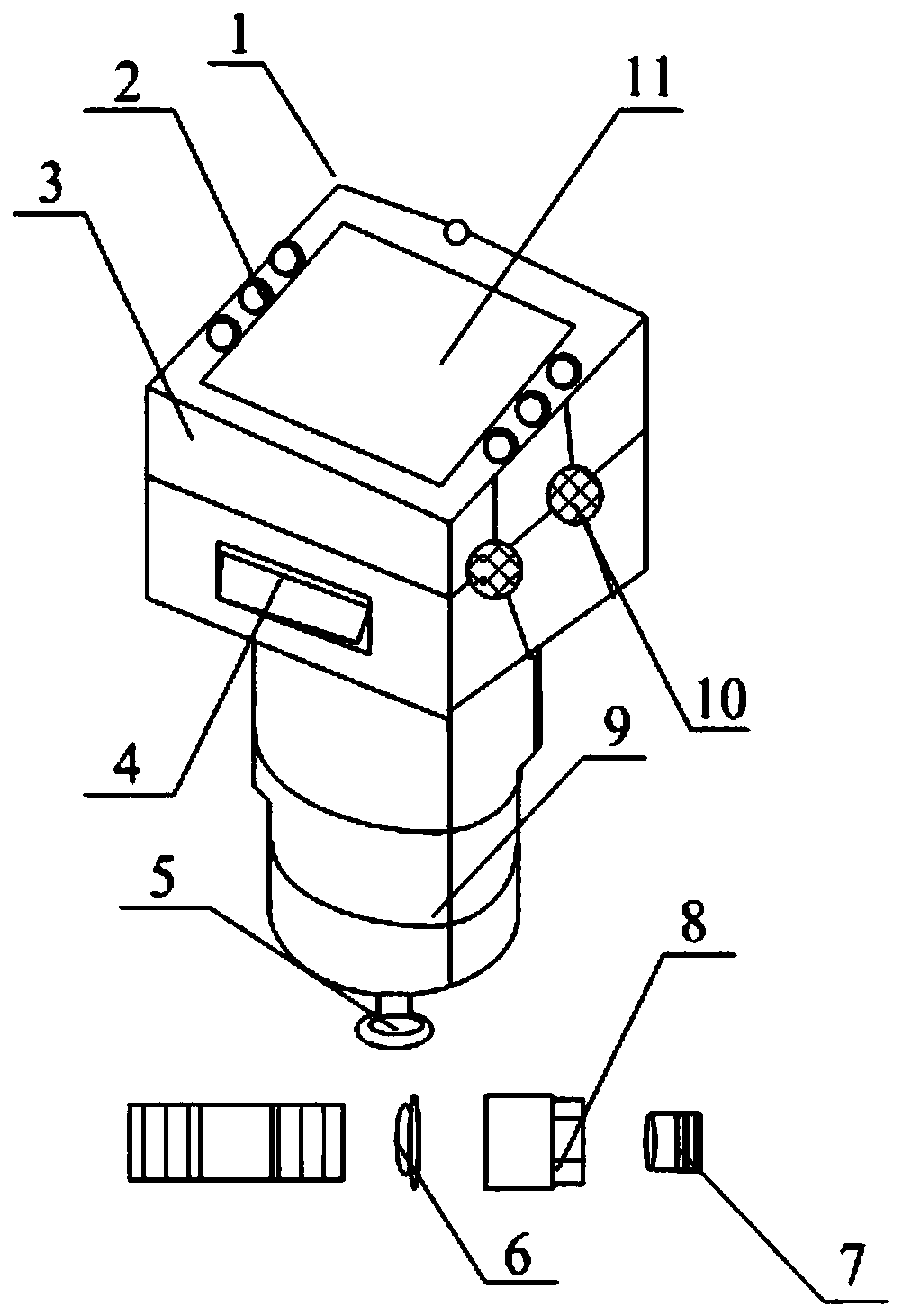 Clinical fetal heart rate instrument for obstetrics and gynecology