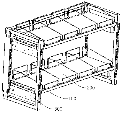 Multifunctional layer board goods shelf