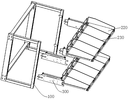 Multifunctional layer board goods shelf