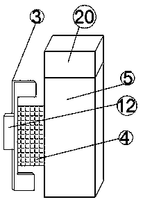 Combined refractory brick for easy connection and high temperature resistance