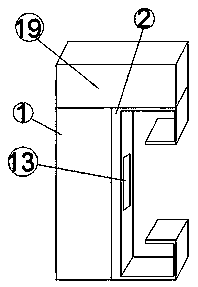 Combined refractory brick for easy connection and high temperature resistance