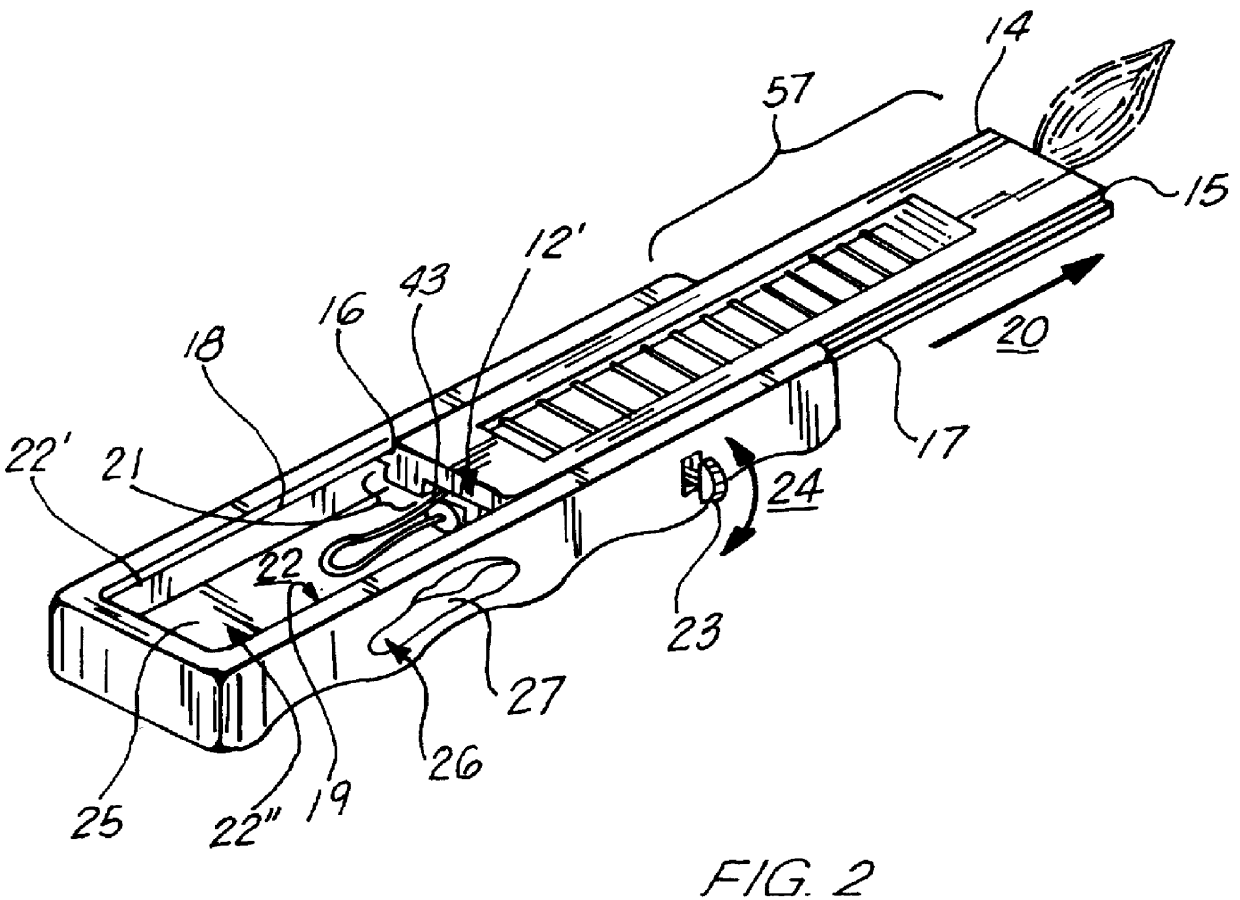 Extendable safety lighter