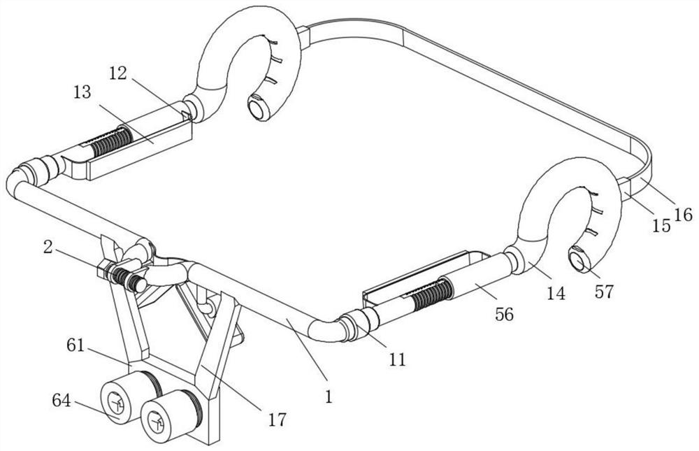 Stomach tube fixing device for oral indwelling stomach tube