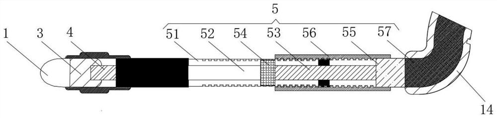 Stomach tube fixing device for oral indwelling stomach tube