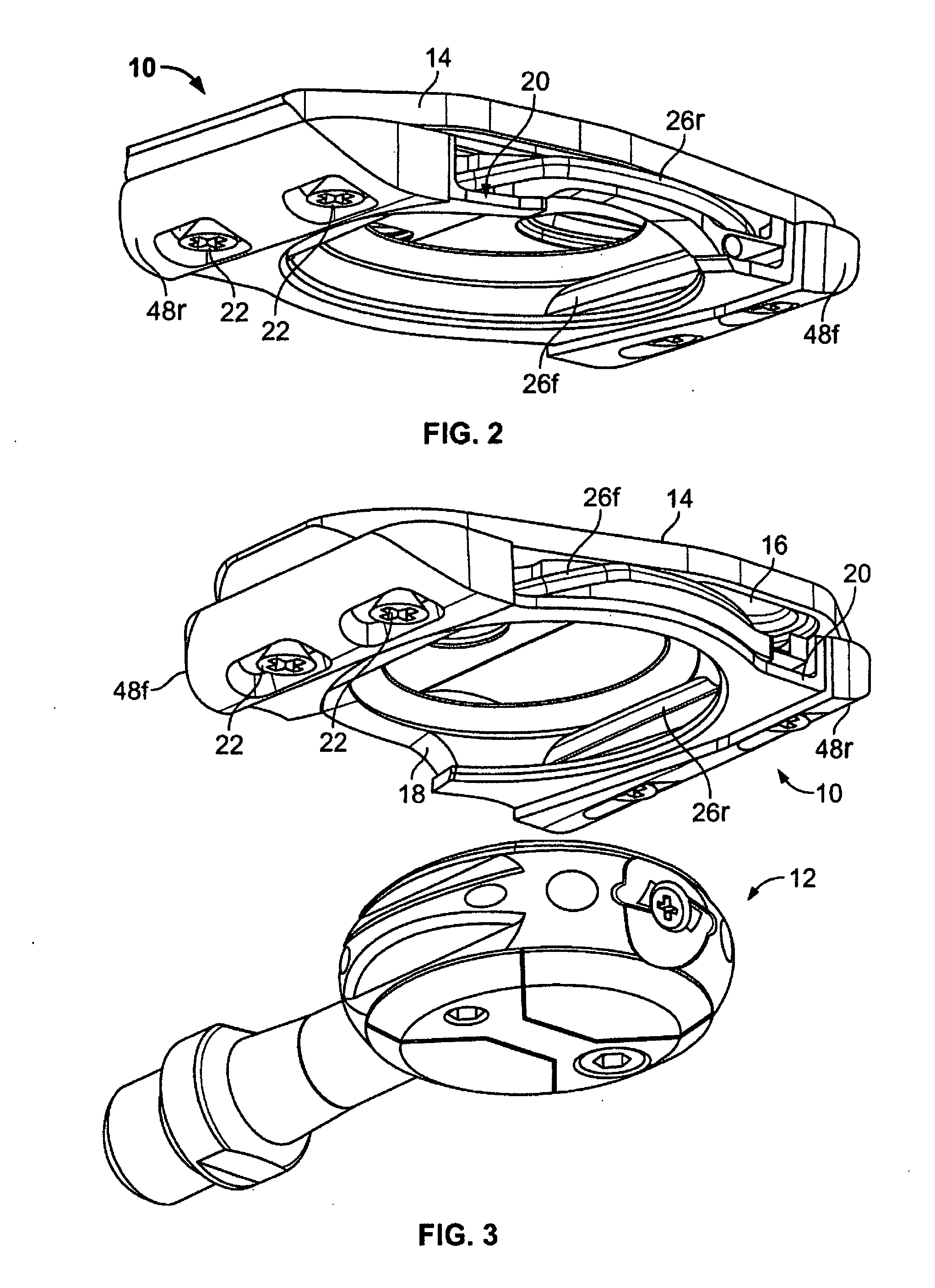 Cleat assembly for clipless pedal