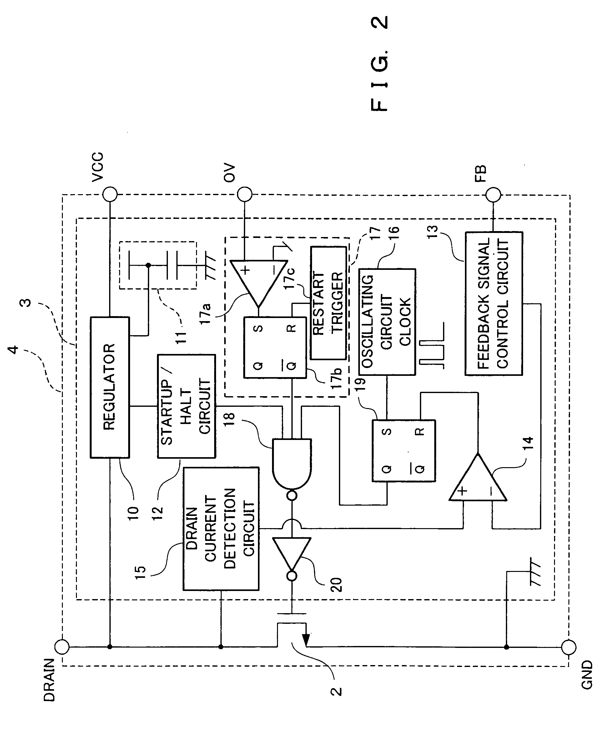 Switching power supply apparatus and semiconductor device used in the switching power supply apparatus