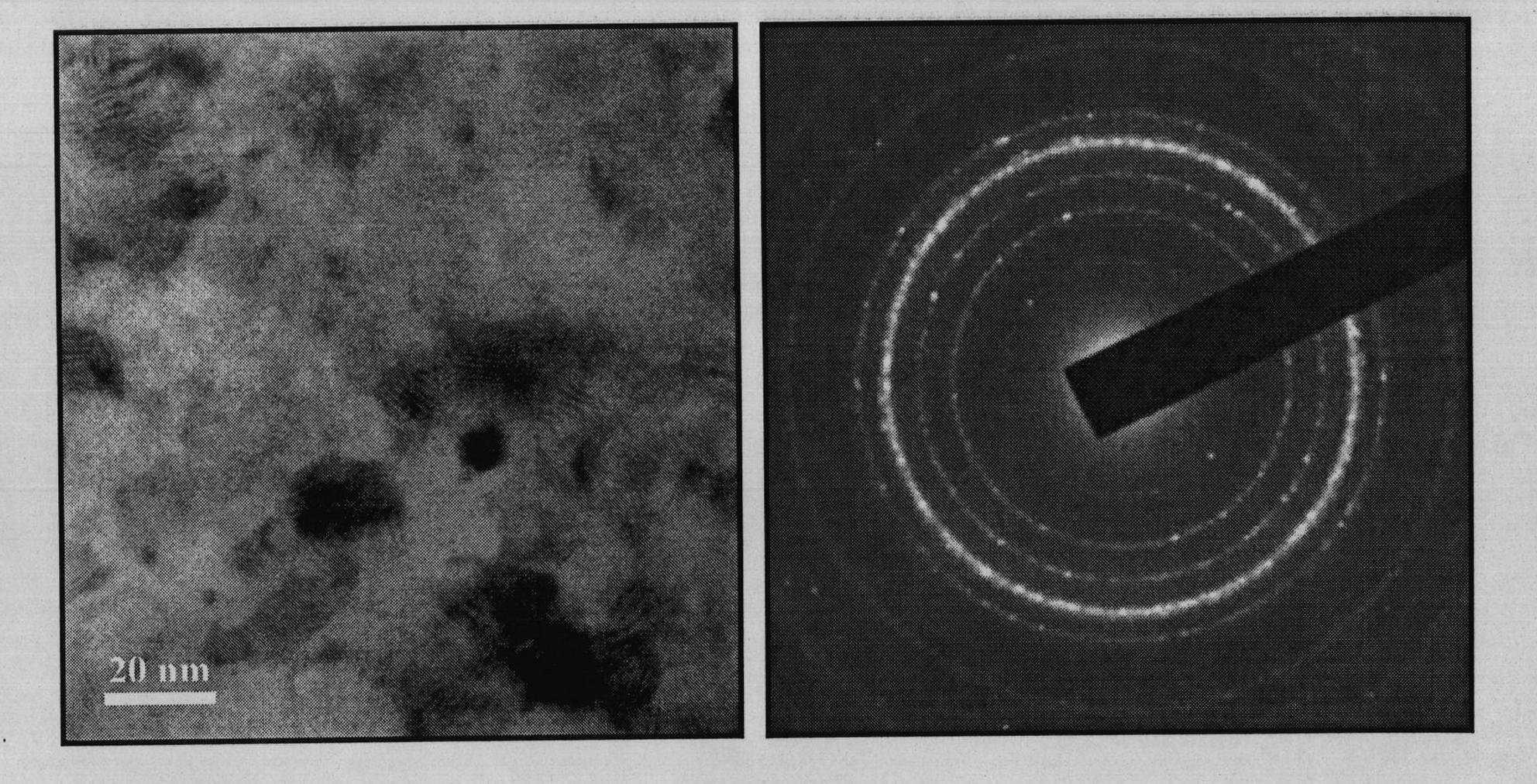 Method for preparing single-phase SmCo7 nanocrystalline alloy block material without doping elements