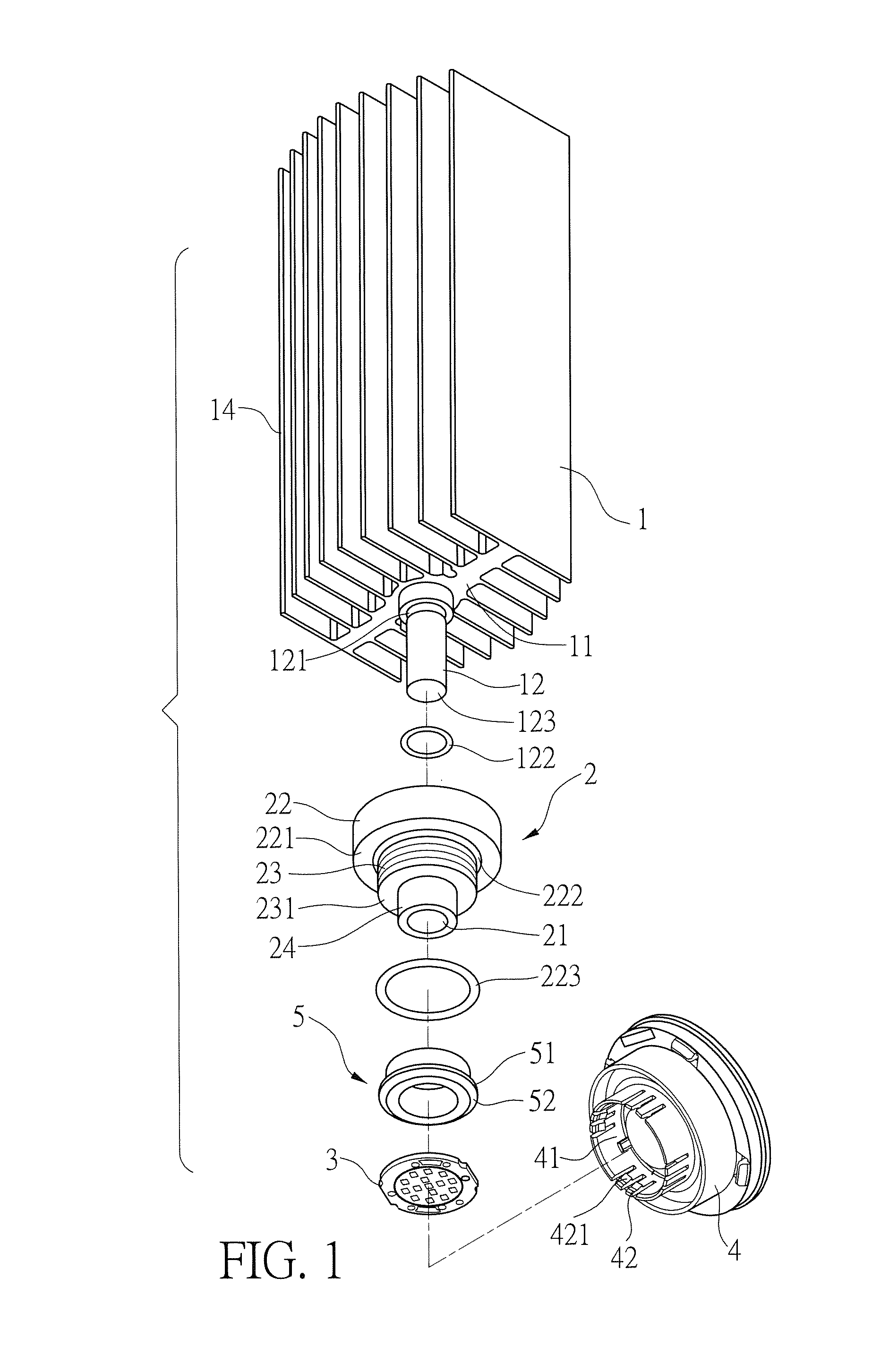 LED heat dissipation structure