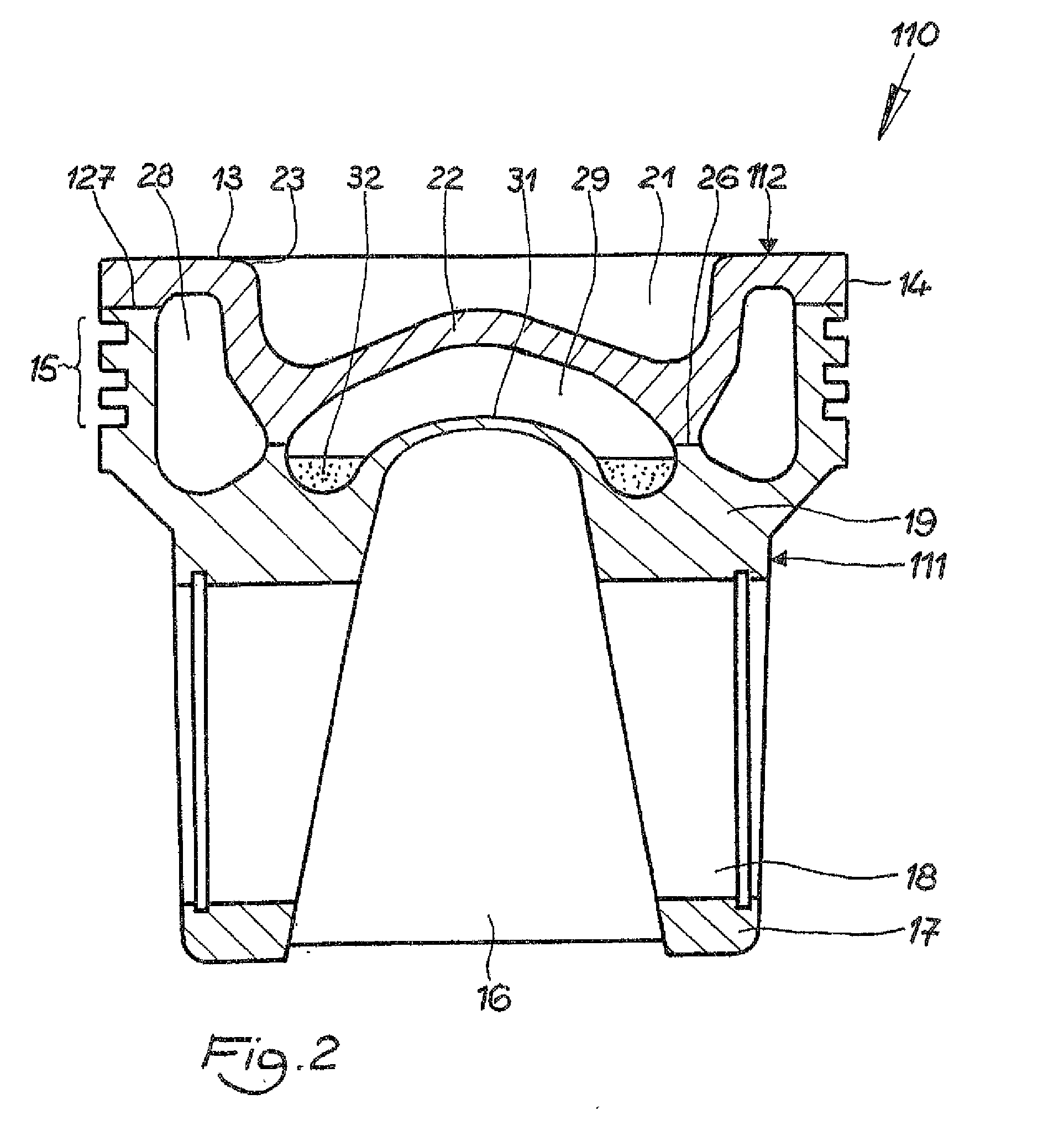 Piston for an internal combustion engine