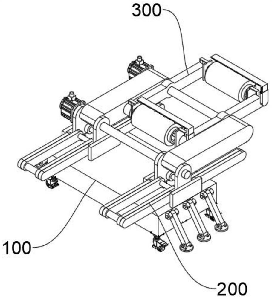 Based on foldable warp knitting machine fixing bracket for easy transportation