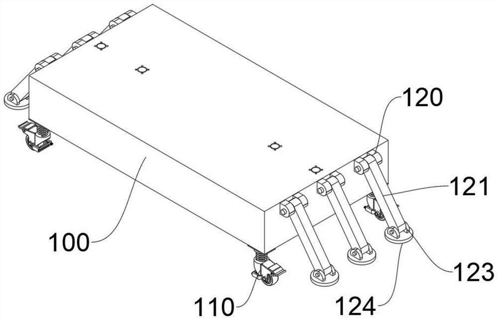 Based on foldable warp knitting machine fixing bracket for easy transportation