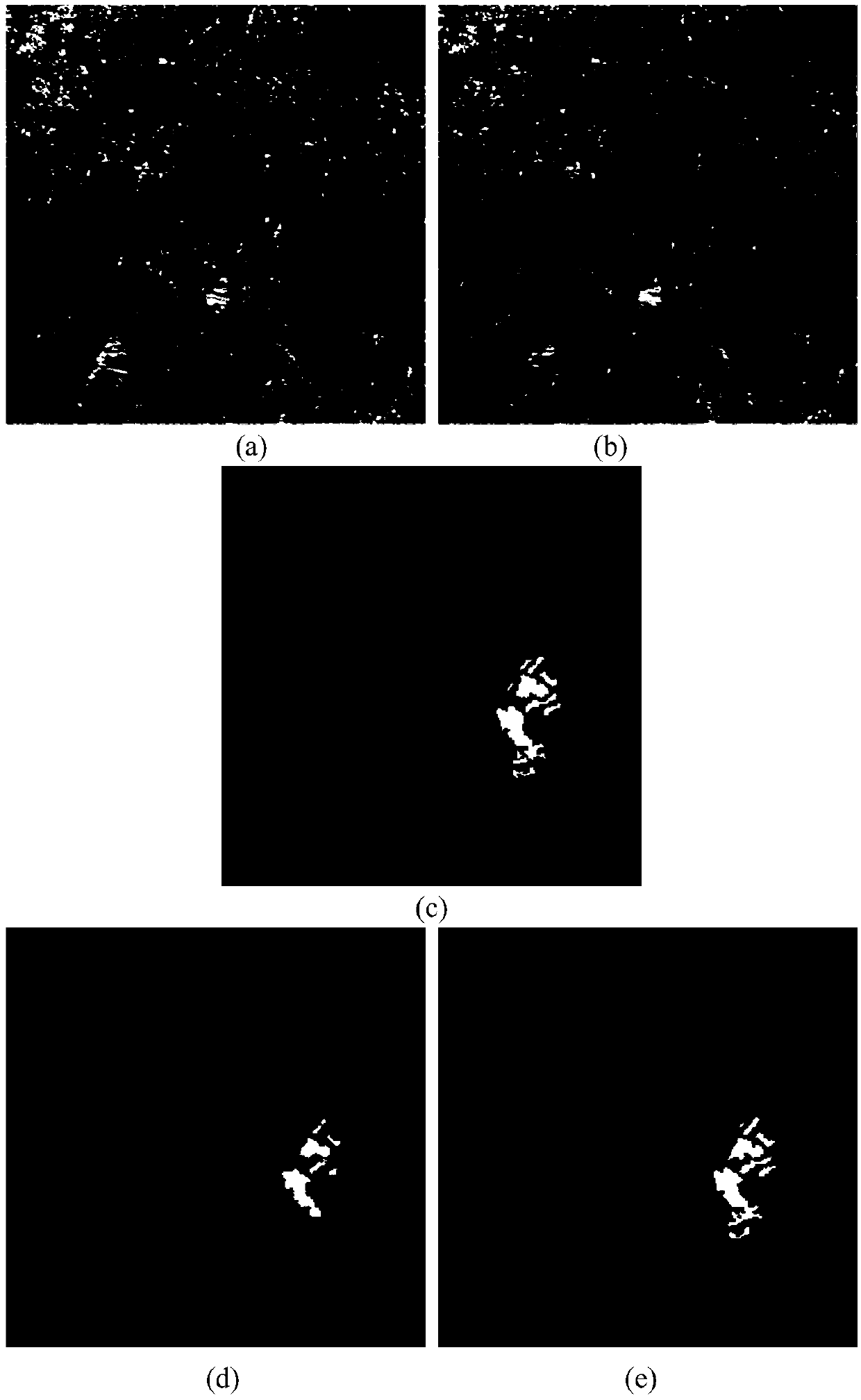 Unsupervised SAR image change detection method