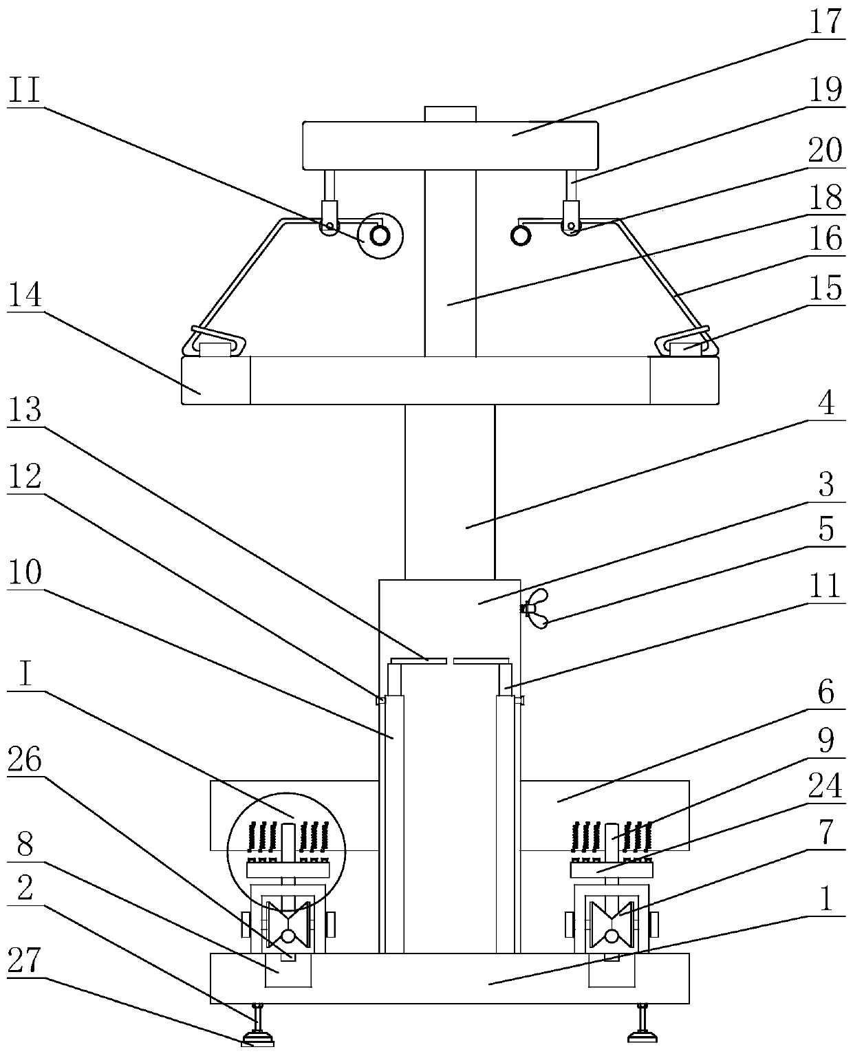 A cheerleading strength training device