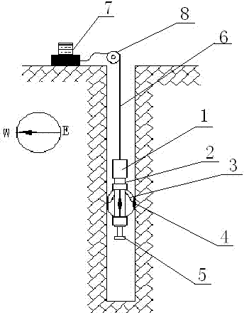 Drilling hole acoustic radar detection method and drilling hole acoustic radial scanning probe