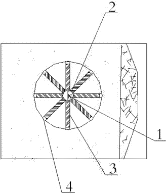 Drilling hole acoustic radar detection method and drilling hole acoustic radial scanning probe