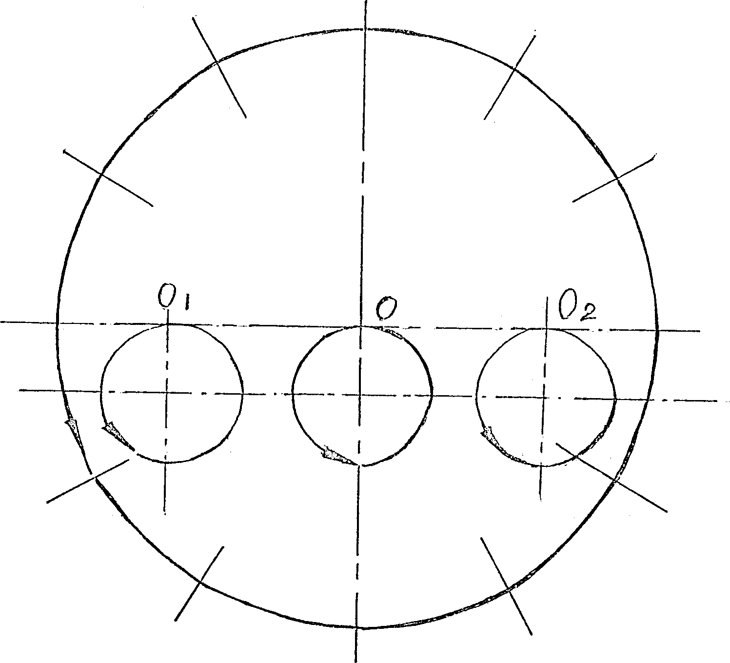 Circular translational sample-dyeing machine