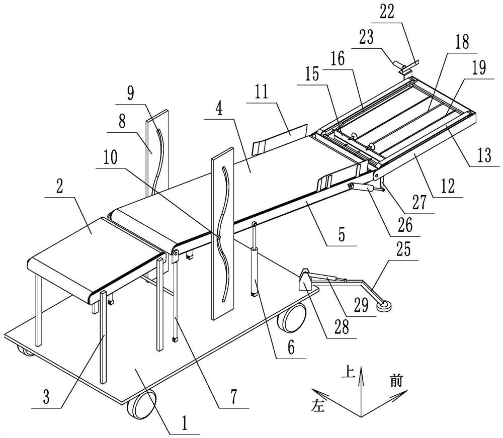 Automatic cigarette box unloading device