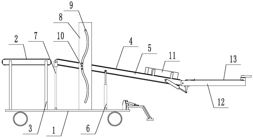 Automatic cigarette box unloading device