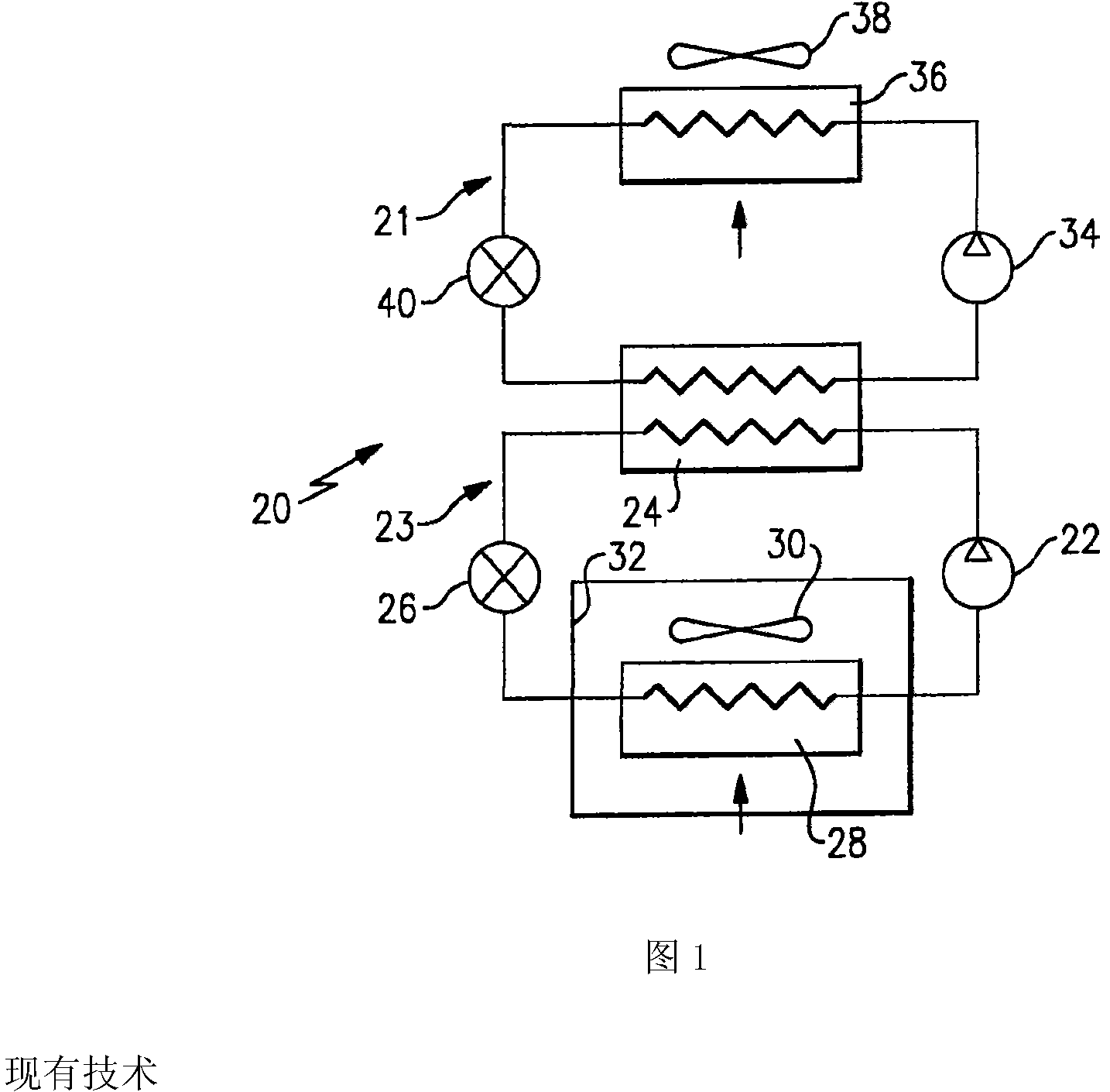 Refrigerant system with cascaded circuits and performance enhancement features