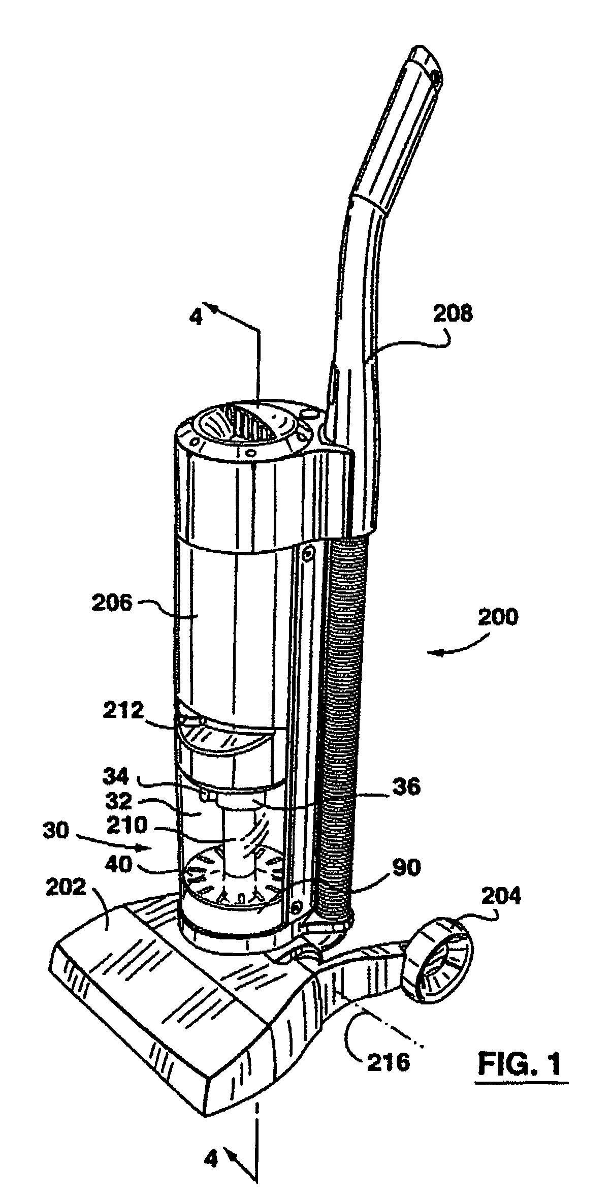 Apparatus and method for separating particles from a cyclonic fluid flow