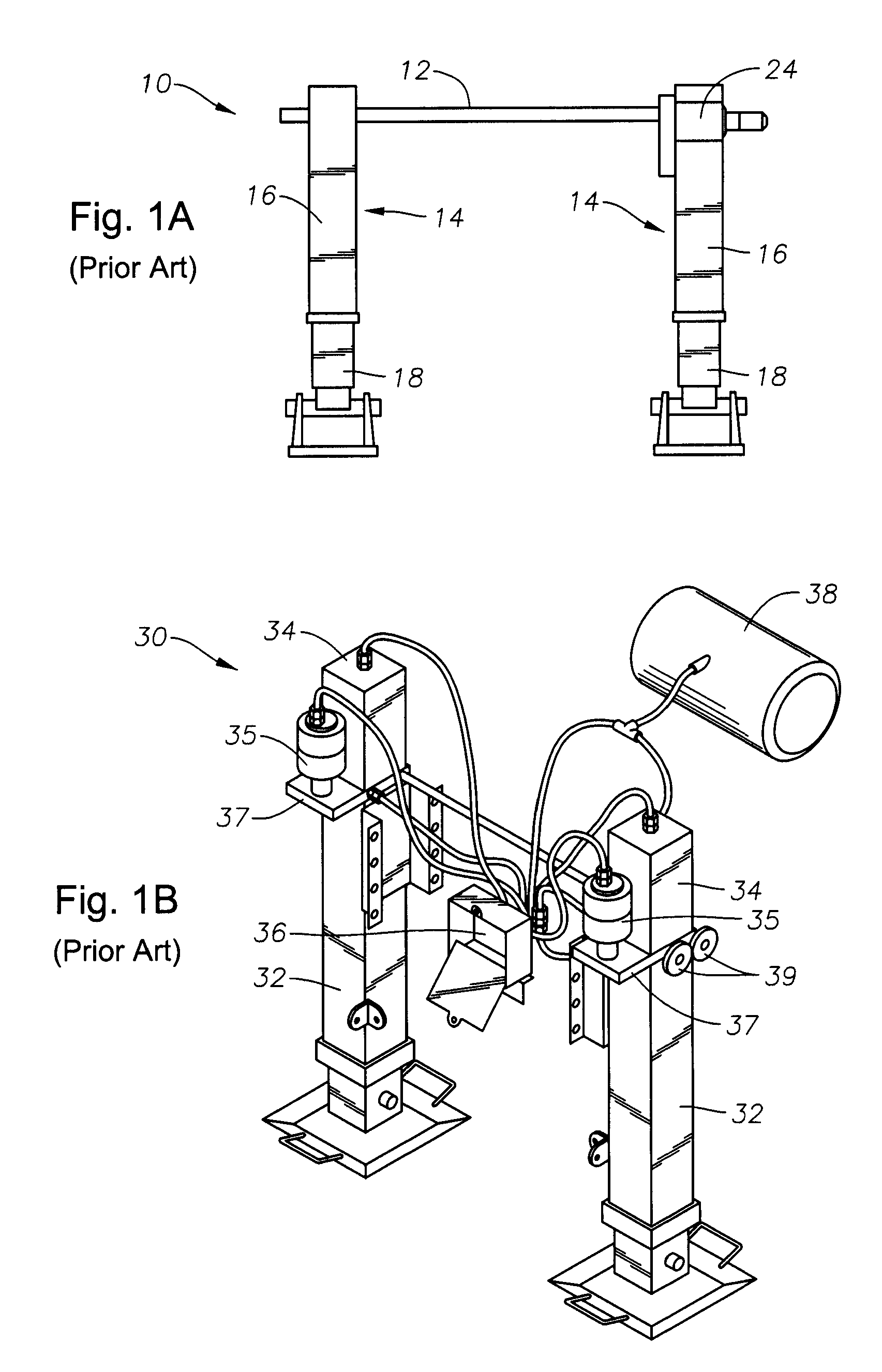 Landing gear control system for trailers