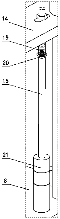 Buffer and limiting mechanism of plastic pulling and blowing machine