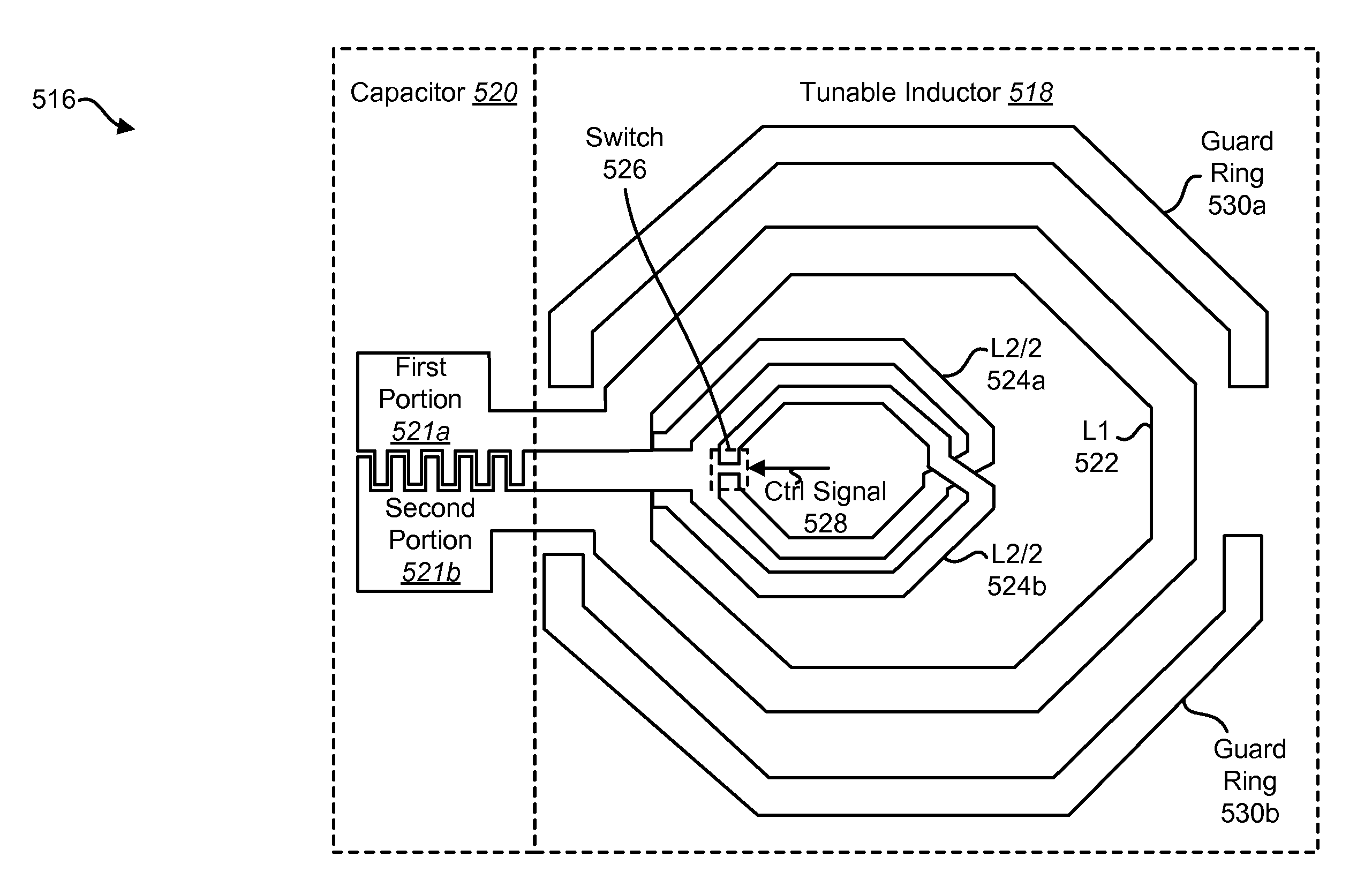 Tunable inductor circuit