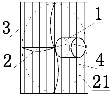 A square tube fan