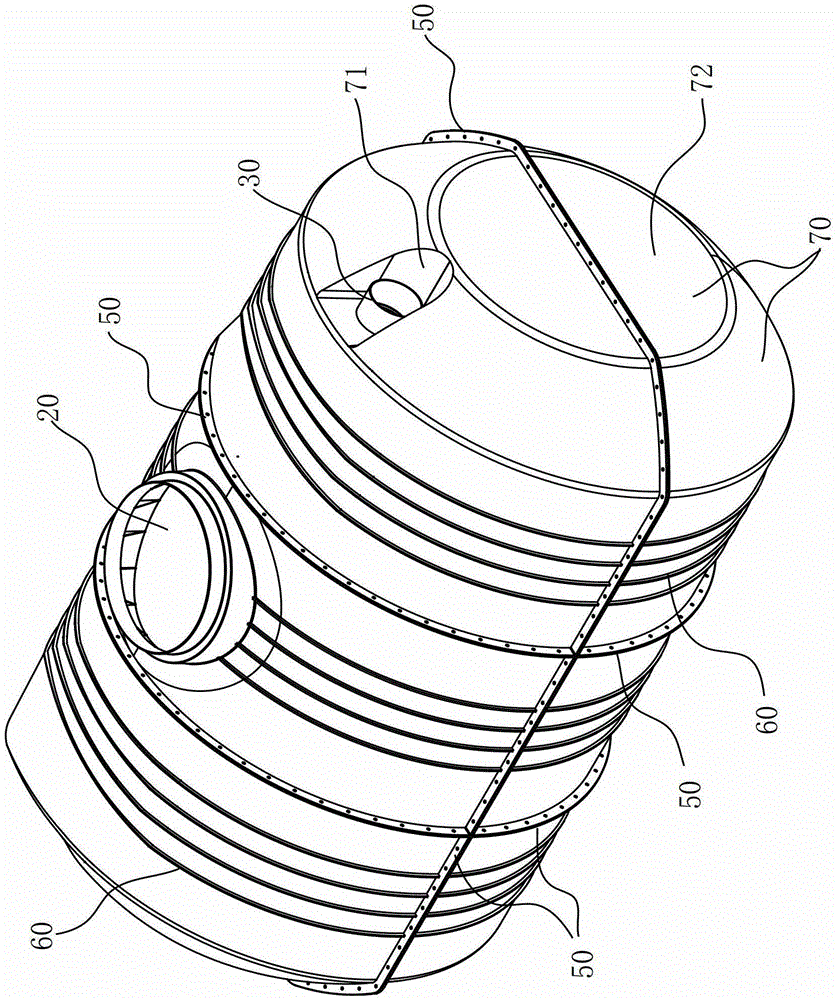 Anti-corrosion, oil-resistant and flame-retardant plastic oil tank